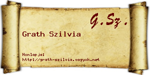Grath Szilvia névjegykártya